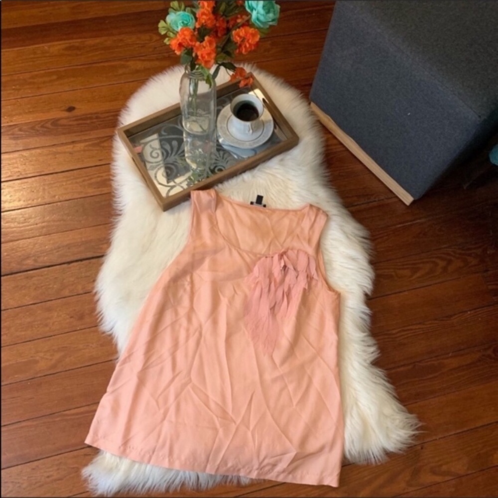 Ann Taylor mauve pink silk sleeveless tank m